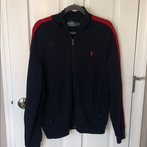 Navy polo hoodie